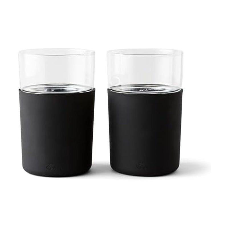 Rabbit Freezable Beer Glasses, 2 Count (Pack of 1), Black - Image 1